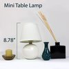 Simple Designs Mini Ceramic Globe Table Lamp, Off White LT2008-OFF